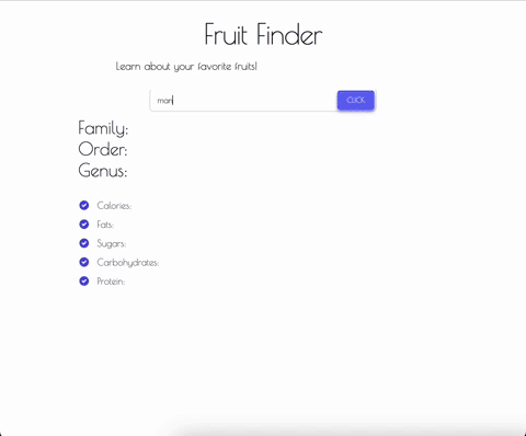 Fruit Finder API gif